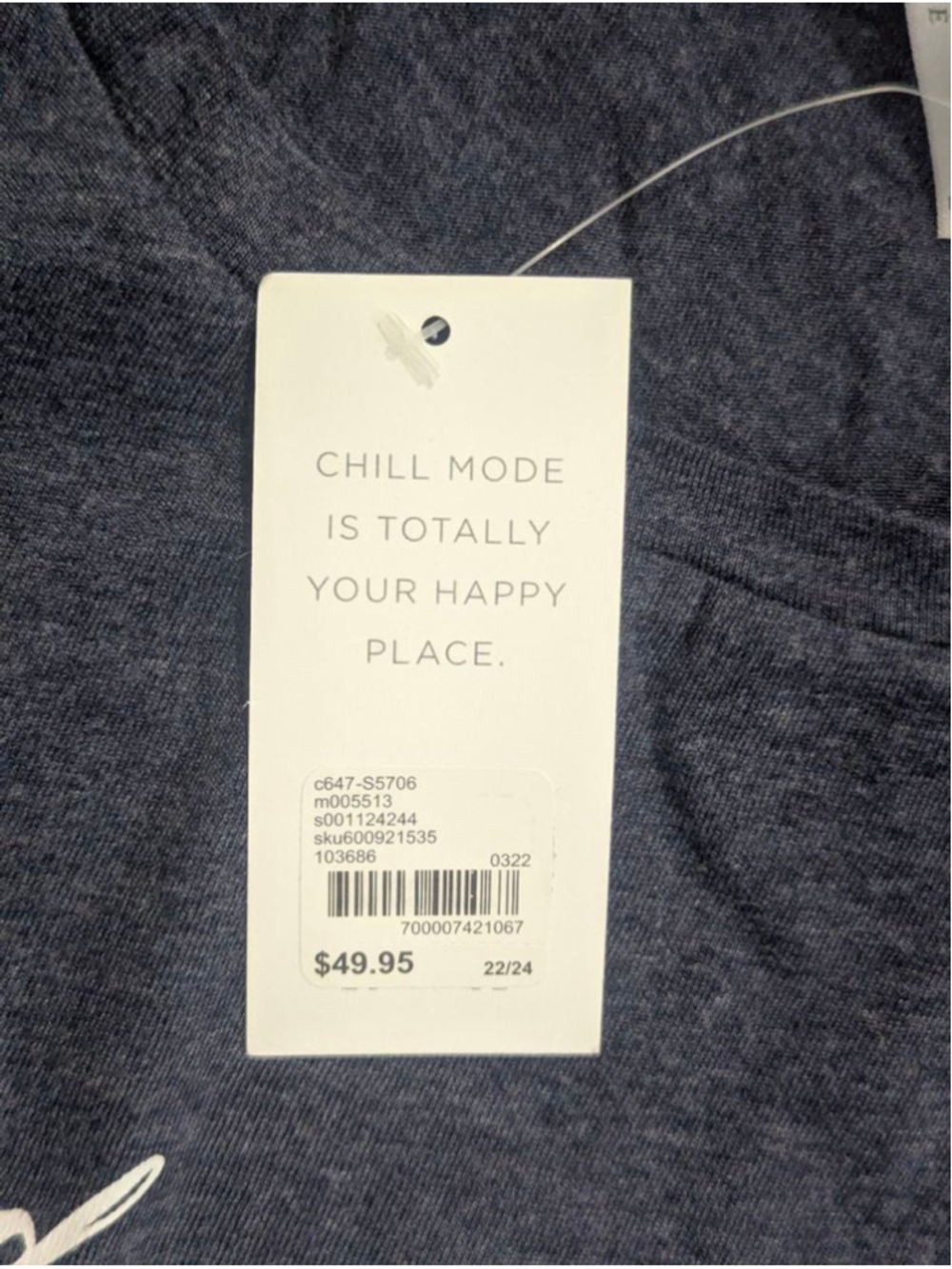Cacique Sleep NWT Pajama Set Blue Good Vibes Lane Bryant 22 24 3X - Picture 4 of 14